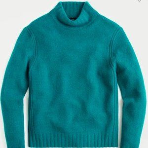 J. Crew green mockneck sweater